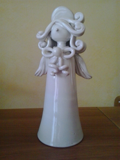 Angel made of ceramic